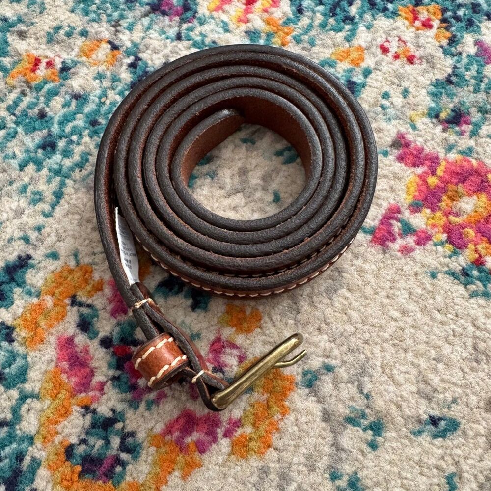 Lands' End Women's 100% Leather Belt Size‎ Large US (33-36) - Picture 5 of 5